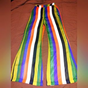 Dance & Marvel Stripe MultiColor Palazzo Pants Size Small